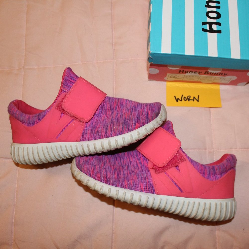 GIRLS SLIP ON SHOES- SIZE 3 WORN